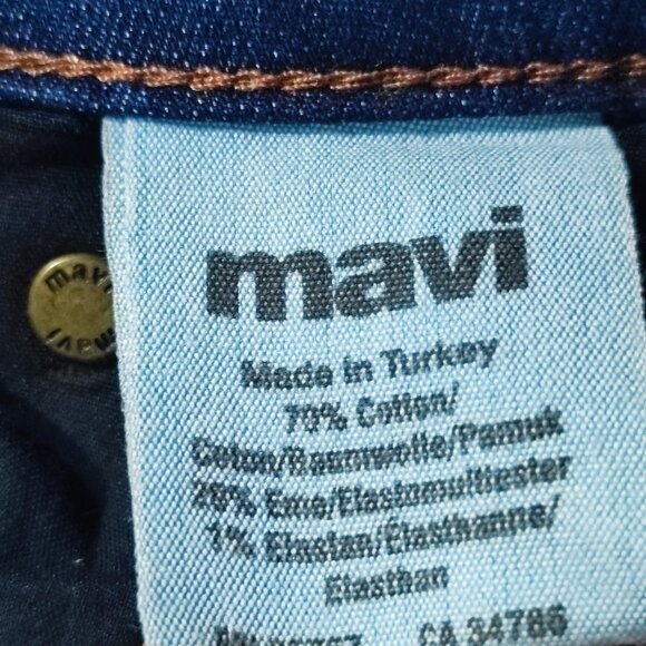 Mavi Jeans women's size 26/34 ink blue Serena Low rise super skinny stretch - Picture 8 of 15
